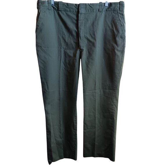 Vintage Work Pants 42x30 Unitog Green Polyester/Cotton 44 Made USA union made - Picture 1 of 5